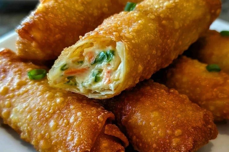 Crab Rangoon Egg Rolls