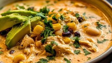 Creamy White Chicken Chili with Cream Cheese Delight