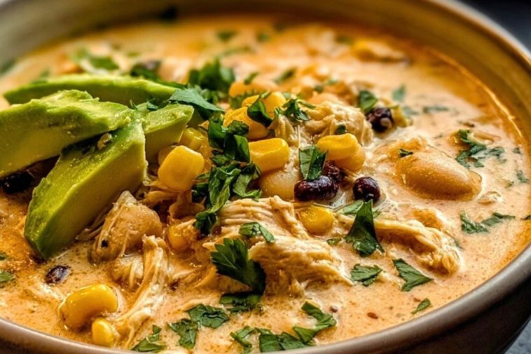 Creamy White Chicken Chili with Cream Cheese Delight