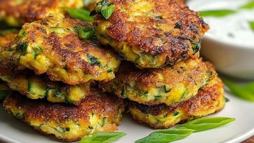 Crispy Air Fryer Zucchini Fritters