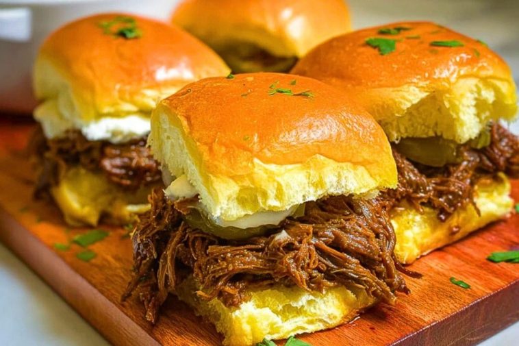 Crockpot Pot Roast Sliders