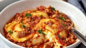Easy Baked Ravioli Casserole