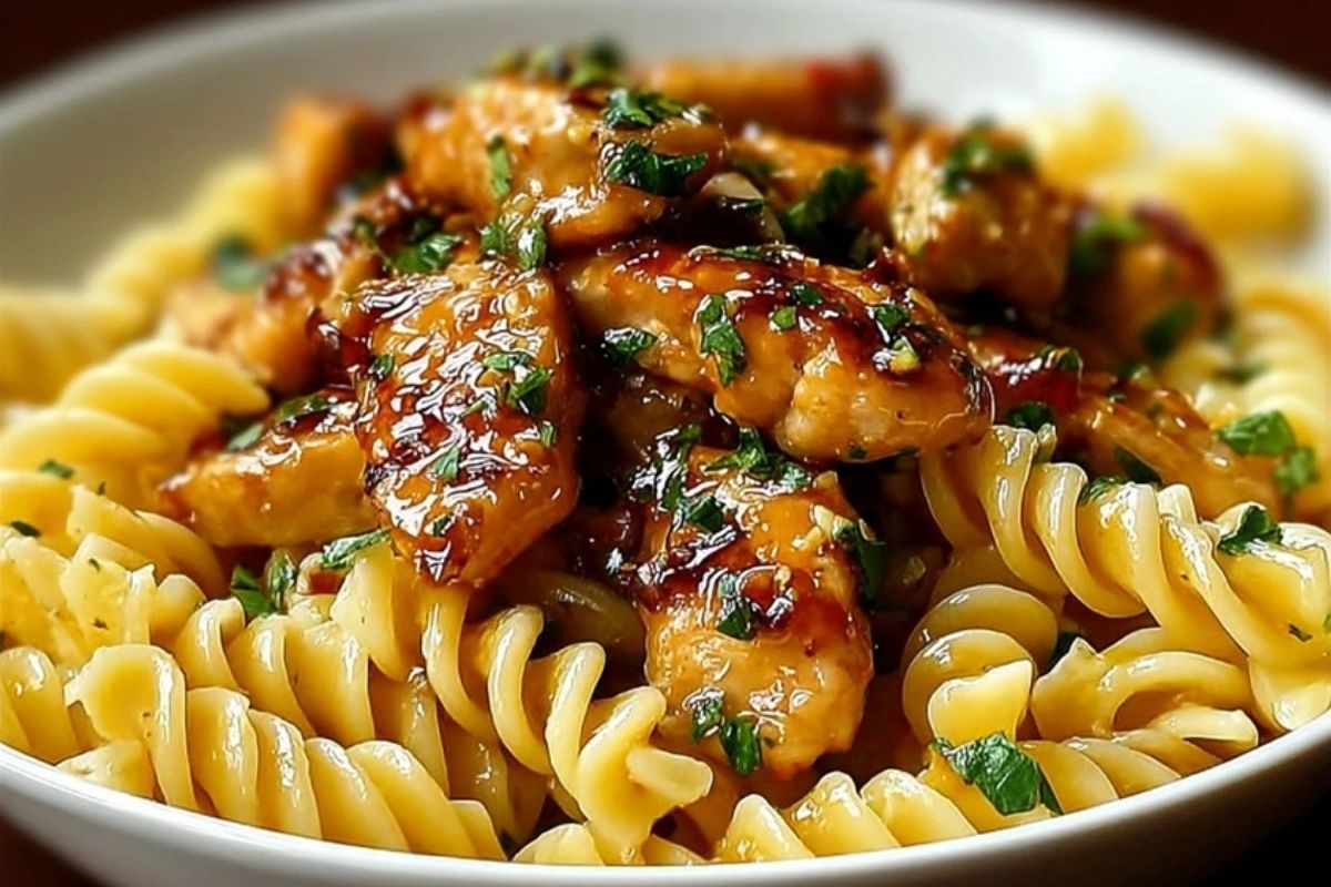 Honey Pepper Chicken Pasta Recipe