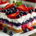 No Bake Summer Berry Lasagna