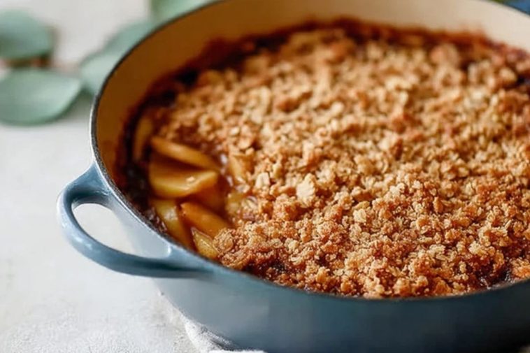 Oat Dutch Oven Apple Crisp
