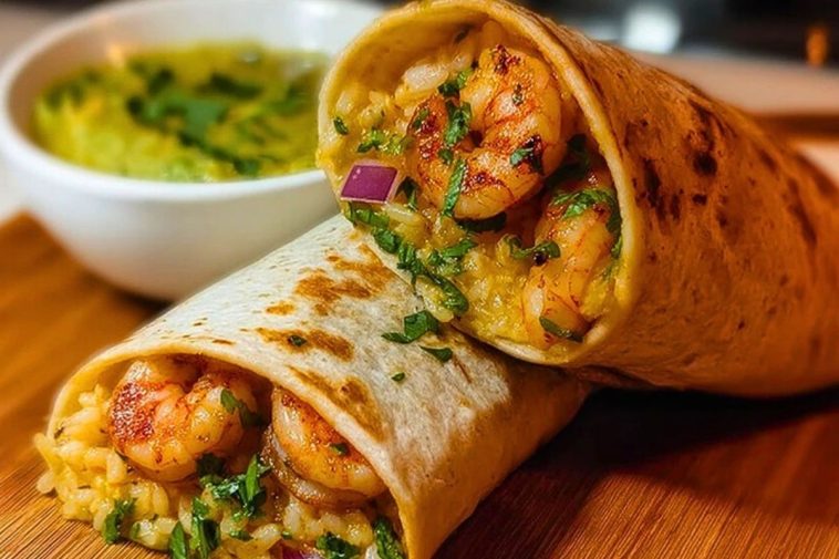Old Bay Shrimp Burritos
