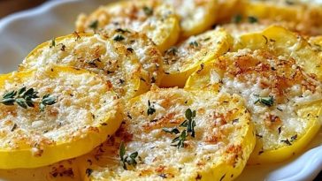 Parmesan Baked Yellow Squash
