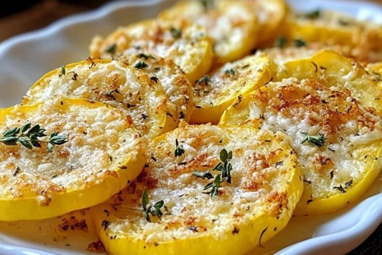 Parmesan Baked Yellow Squash