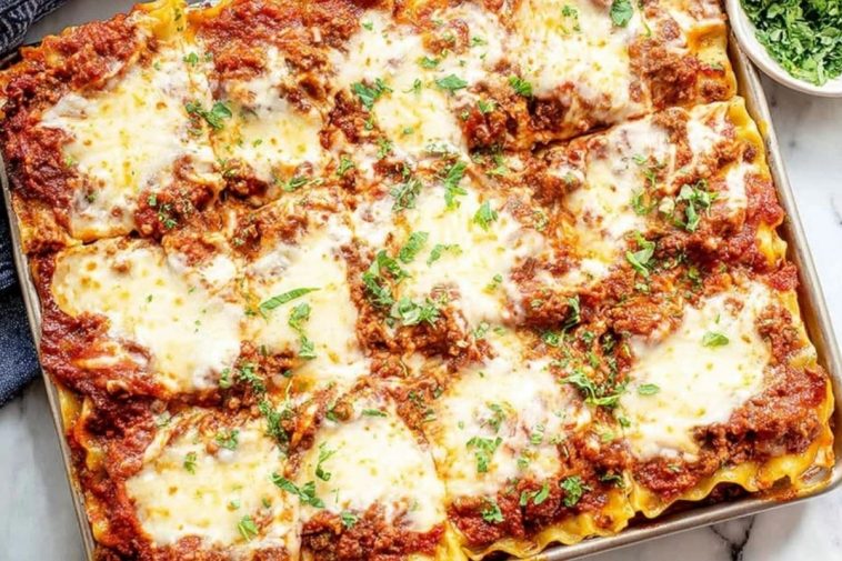 Sheet Pan Lasagna