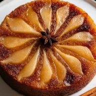 Spiced Pear Upside Down Cake