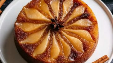 Spiced Pear Upside Down Cake