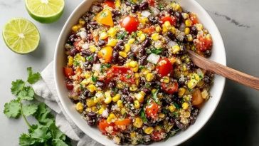 Sweet Corn and Black Bean Quinoa Salad