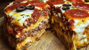 Ultimate Stuffed Layered Pizza Pie