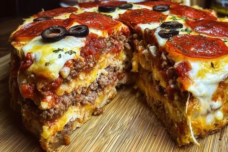 Ultimate Stuffed Layered Pizza Pie