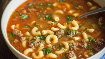 Beef and Macaroni Soup