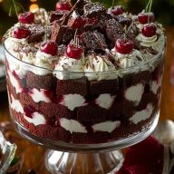 Black Forest Trifle for Christmas