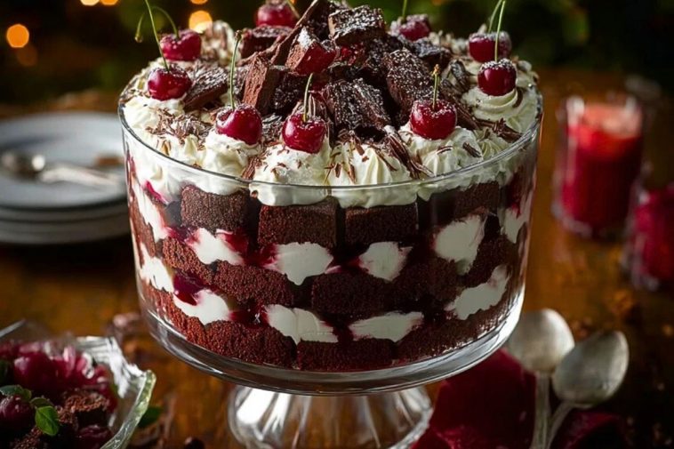 Black Forest Trifle for Christmas