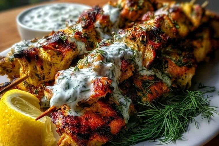 Chicken Shawarma with Yogurt Sauce