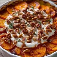 Cinnamon Scalloped Sweet Potatoes