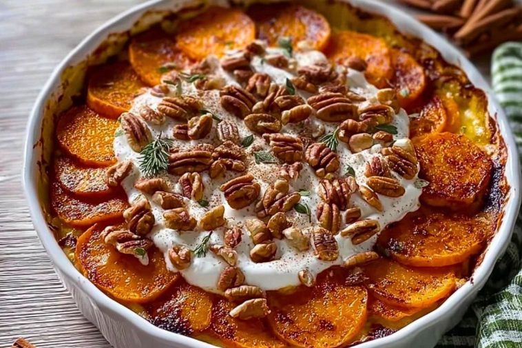 Cinnamon Scalloped Sweet Potatoes