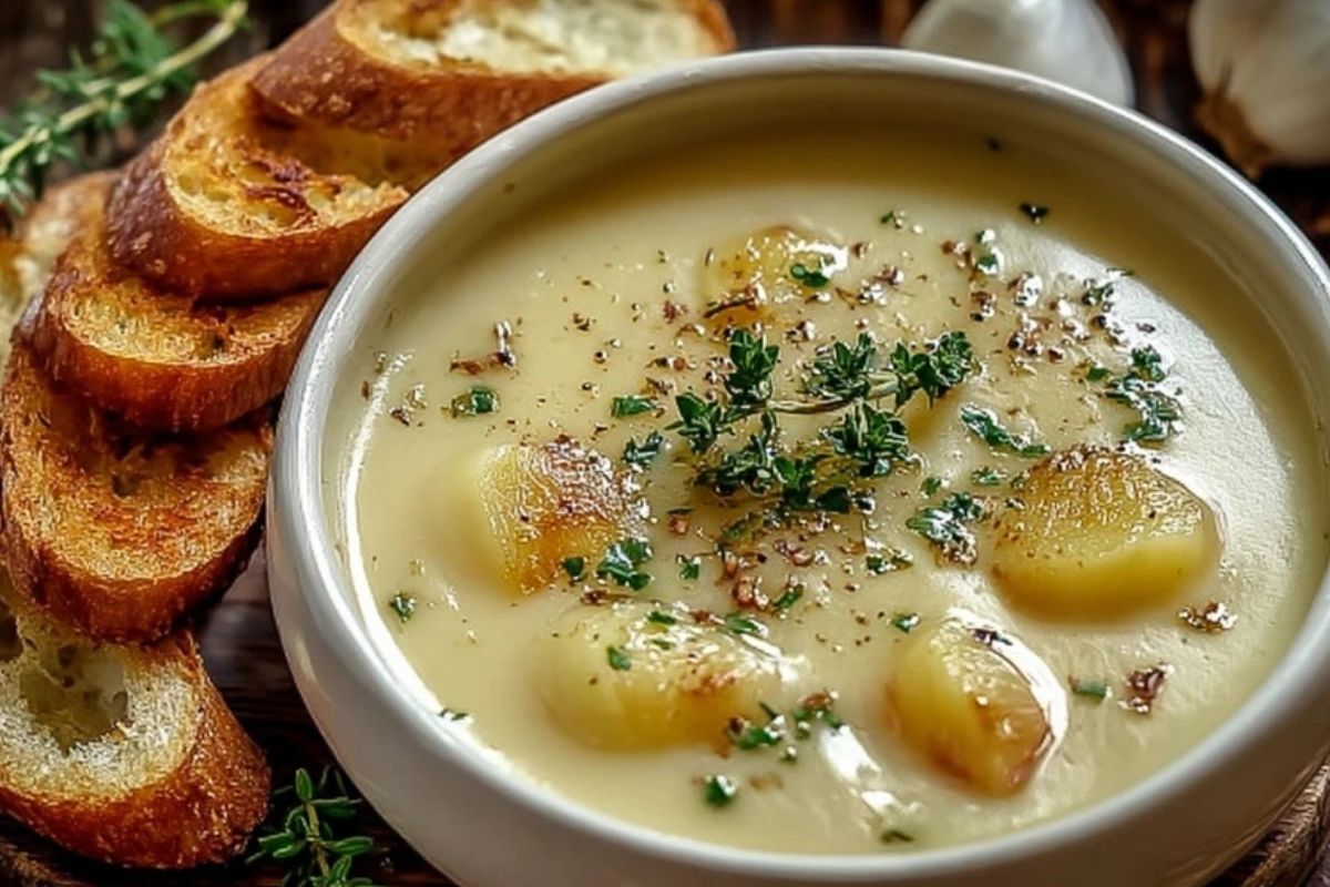 Delicious Country French Garlic Soup