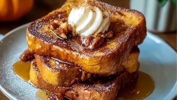 Fall Pumpkin French Toast Breakfast