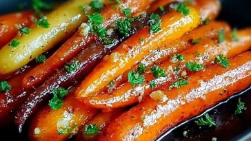 Honey Garlic Butter Roasted Carrots