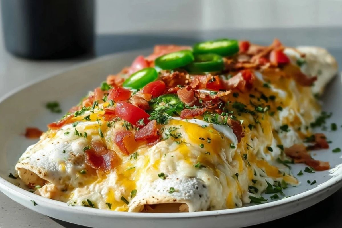 Jalapeño Popper Cheesy Chicken Enchiladas