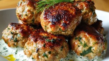 Juicy Baked Chicken Kofta Meatballs
