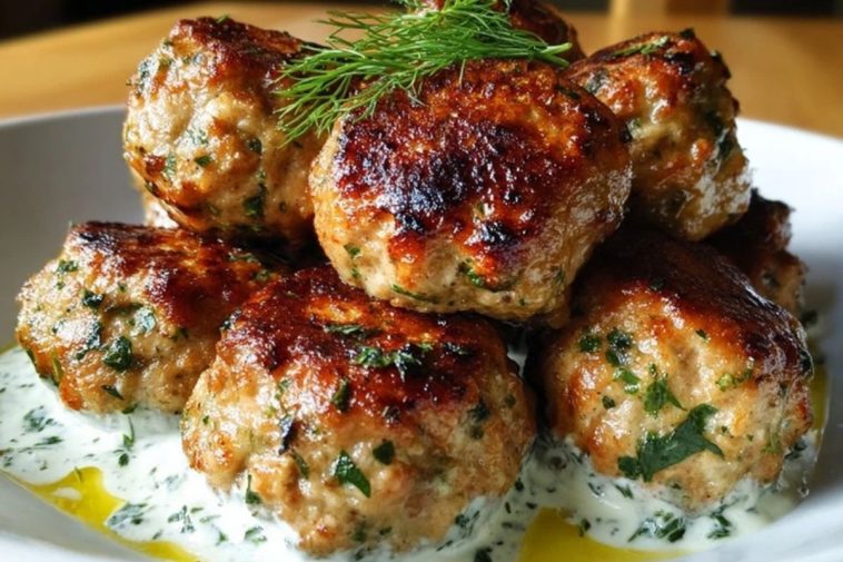 Juicy Baked Chicken Kofta Meatballs