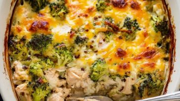 Keto Cheesy Crockpot Chicken and Broccoli Casserole