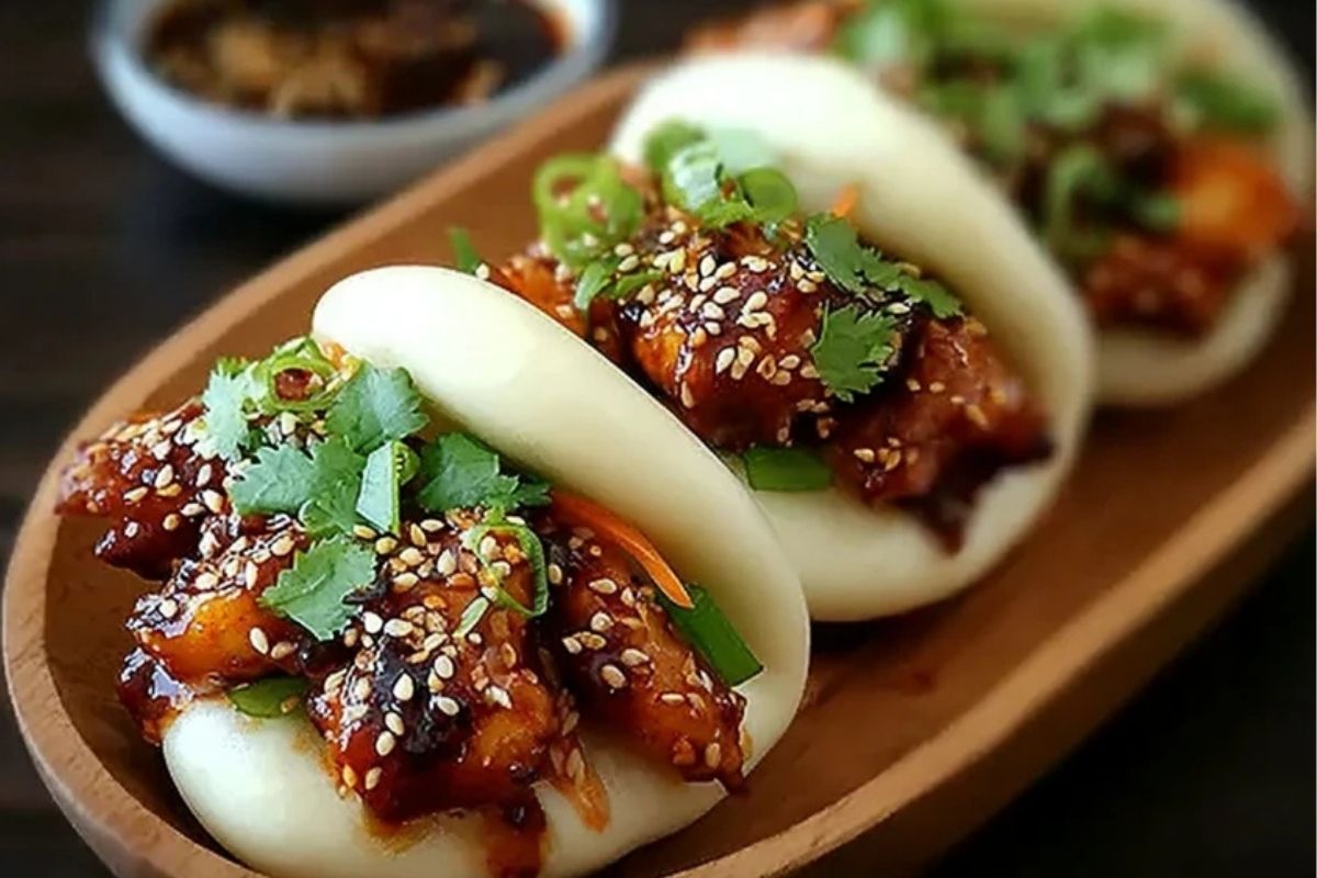 Korean Chicken Bao Buns