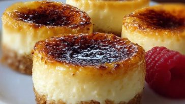 Mini Crème Brûlée Cheesecakes