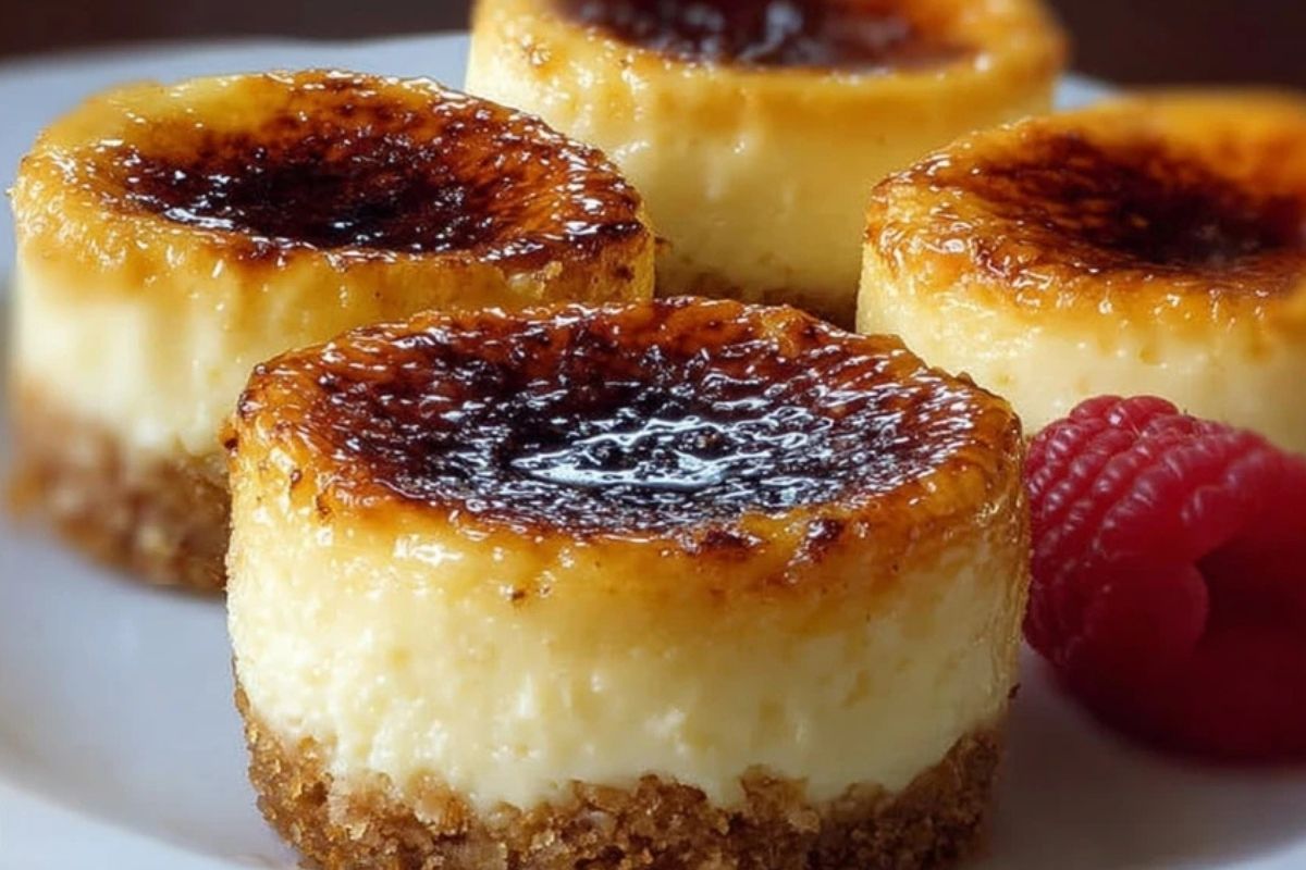 Mini Crème Brûlée Cheesecakes