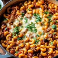 One Pot Chili Mac and Cheese