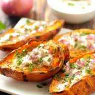 Parmesan Herb Sweet Potato Medallions