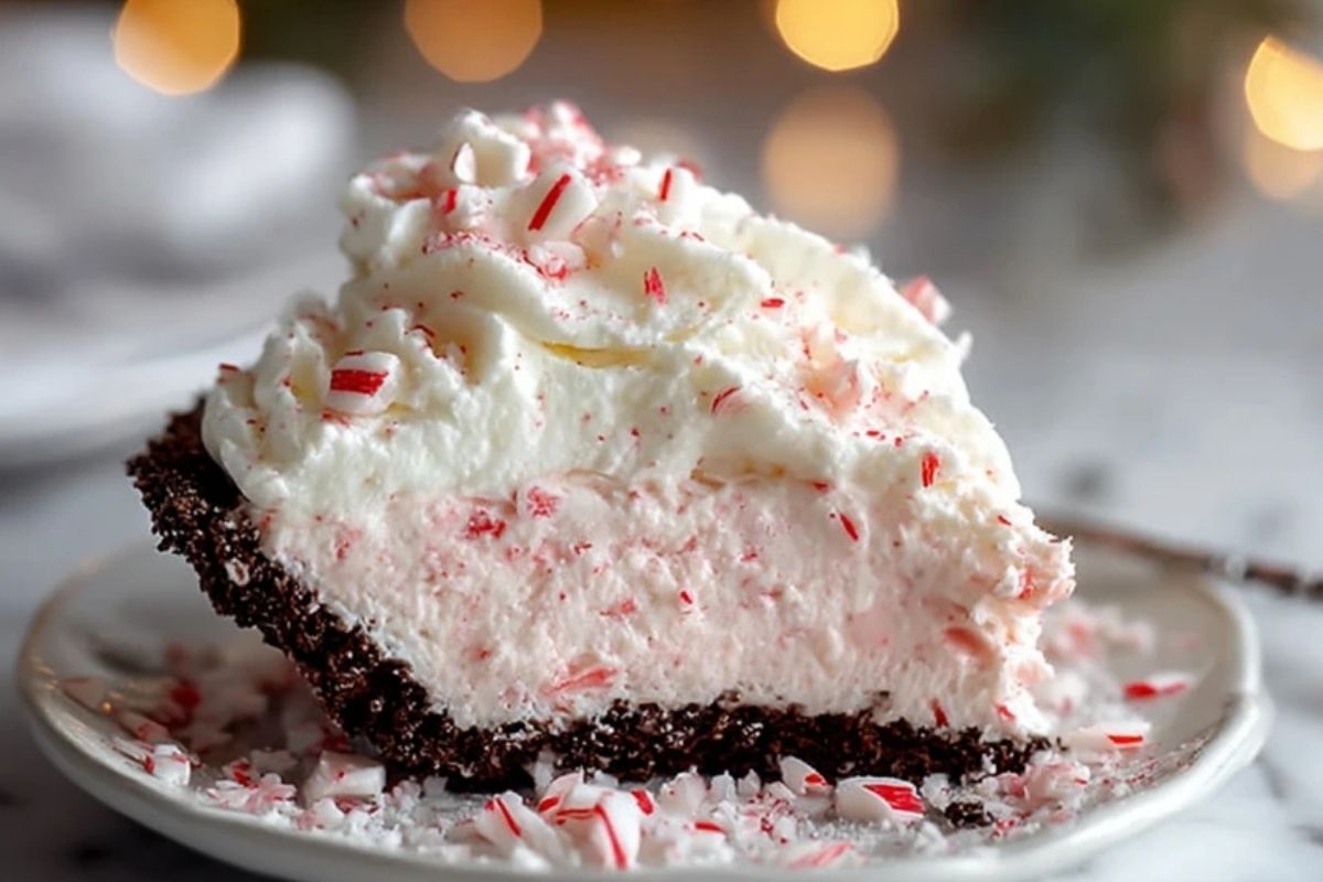 Quick Christmas Peppermint Pie