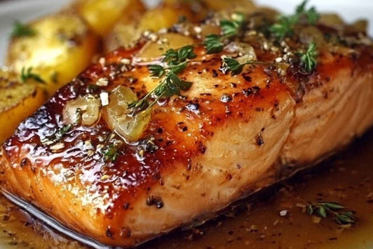 Salmon with Brown Sugar Glaze