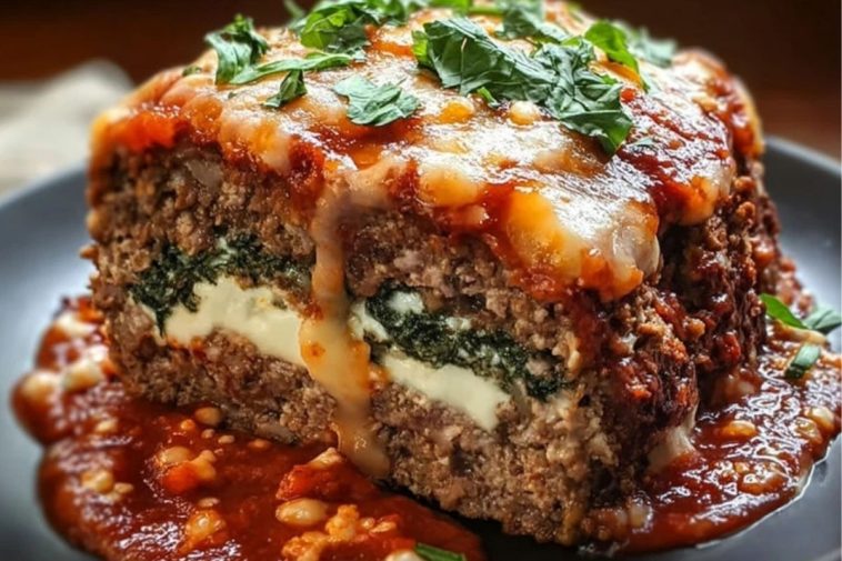 Stuffed Italian Meatloaf