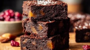 Vegan No-Bake Brownies with Dates & Nuts
