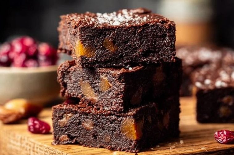 Vegan No-Bake Brownies with Dates & Nuts