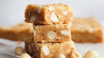 White Chocolate Coconut Blondies