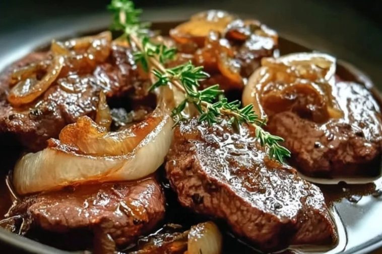 Caramelized Onion Beef Liver