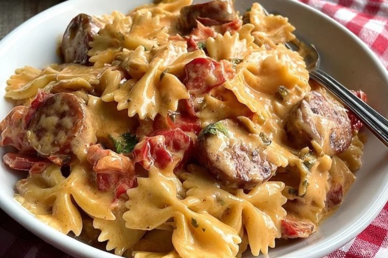 Creamy Cajun Sausage Pasta Dinner