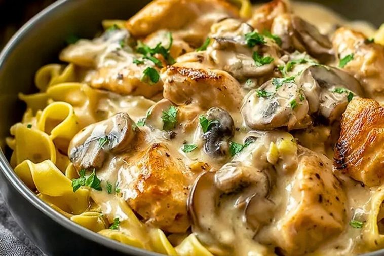Creamy Chicken Stroganoff