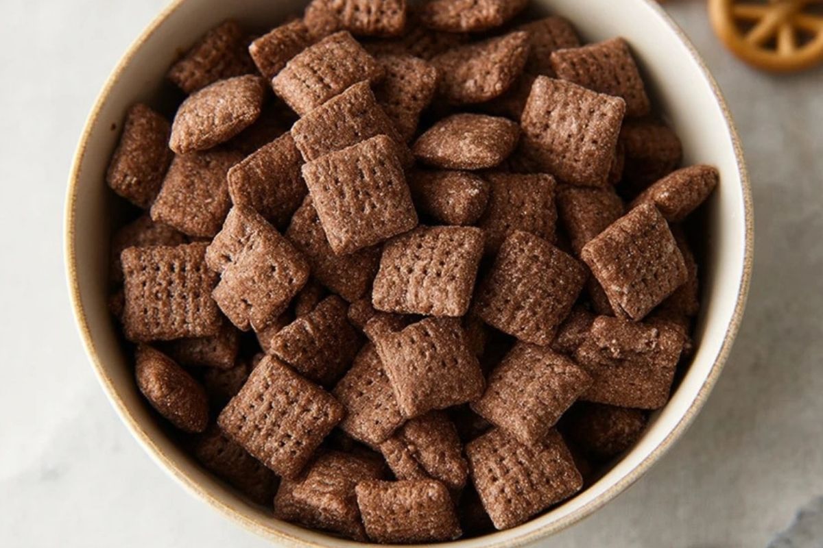 Double Chocolate Brownie Puppy Chow Snack Mix
