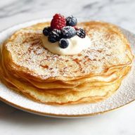 Eggnog Crêpes