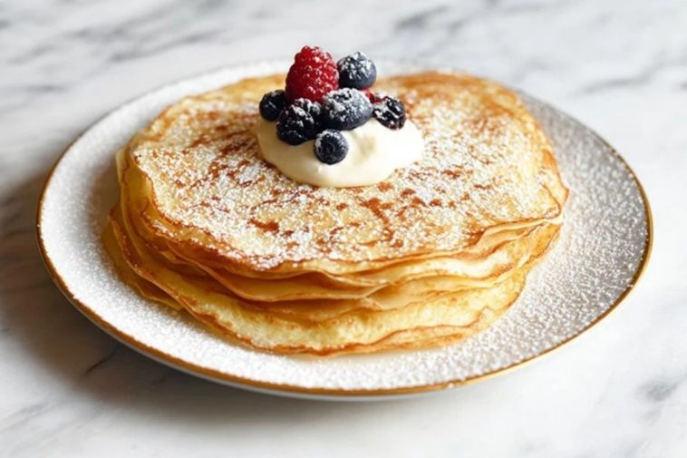 Eggnog Crêpes