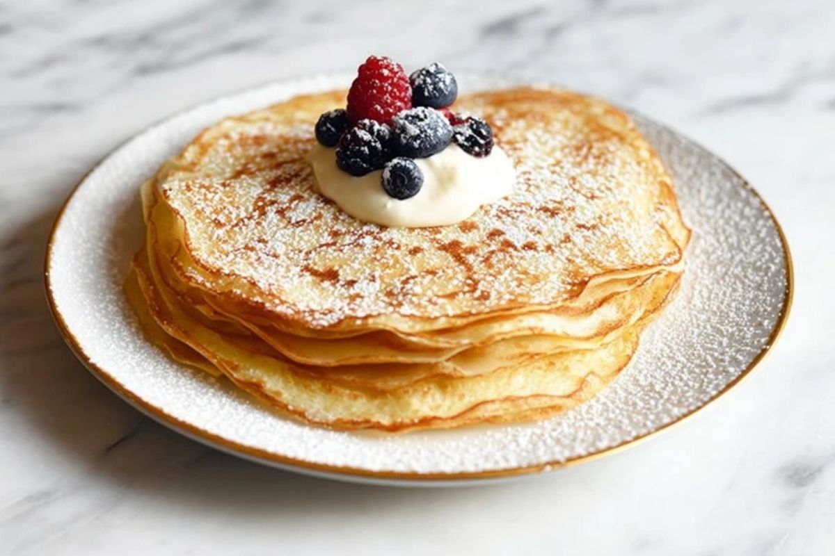 Eggnog Crêpes