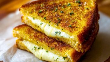 Garlic Bread Grilled Cheese